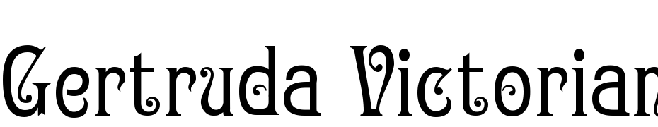Gertruda Victoriana Normal Font Download Free